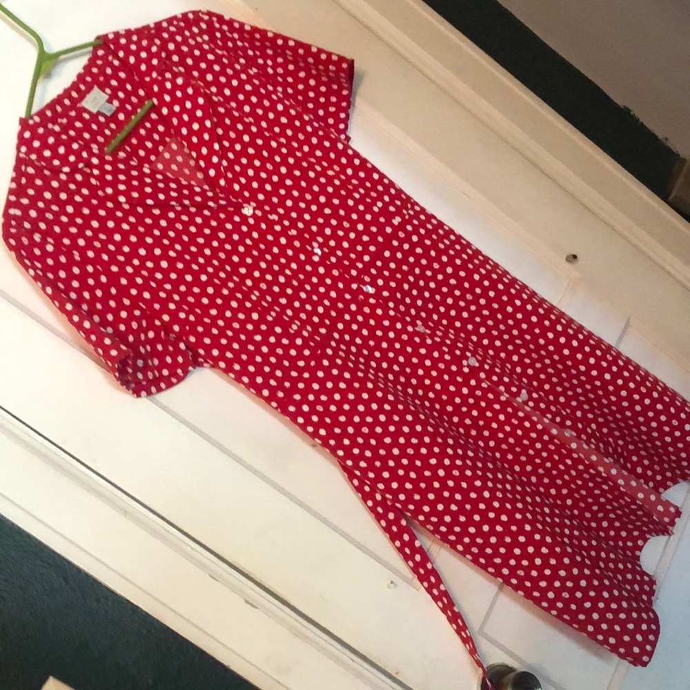 Polka dot rockabilly style dress
